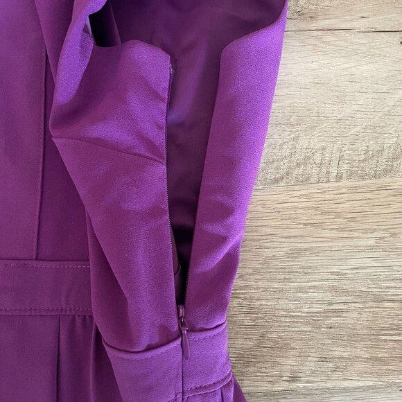 🌺 Forever 21 Cutout Fit & Flare Strappy Purple Mini Dress NWT Size M - Picture 7 of 11